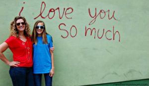 I Love you so much street art in Austin Texas