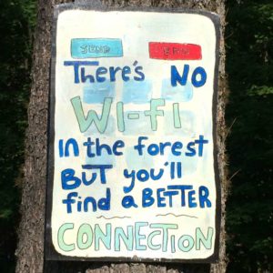 no wifi in the forest